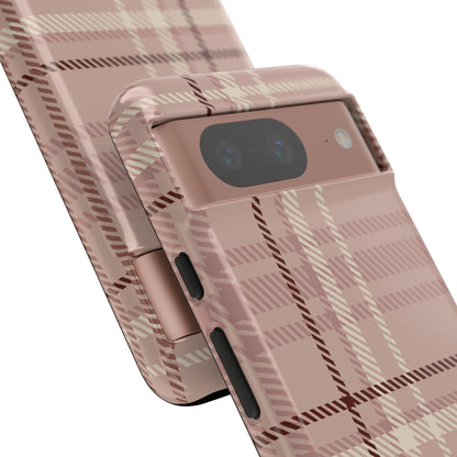 Plaid in Vanilla Iced Latte Google Pixel Case