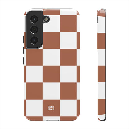 Checkers in Terracotta Samsung Galaxy Case