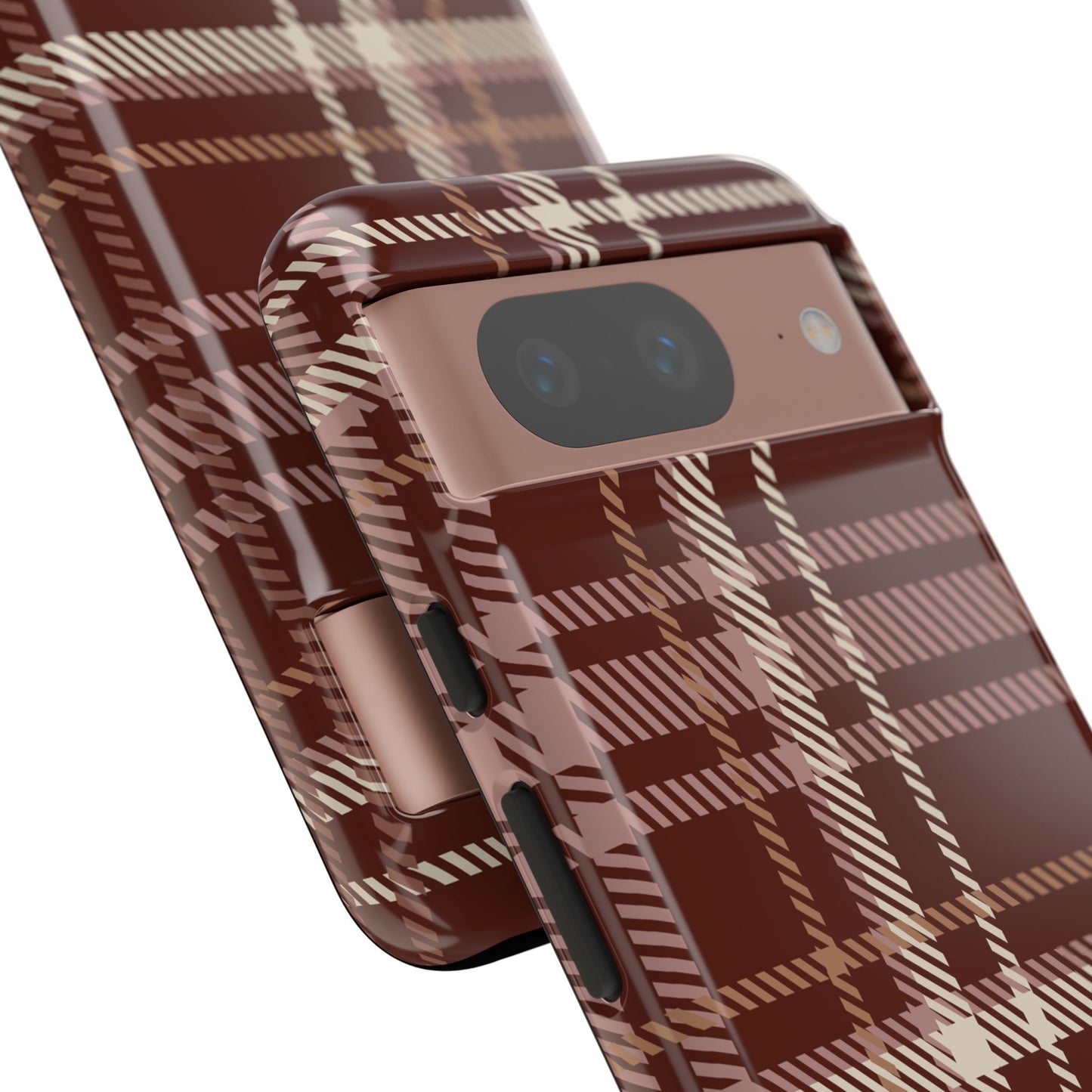 Plaid in Black Coffee Google Pixel Case