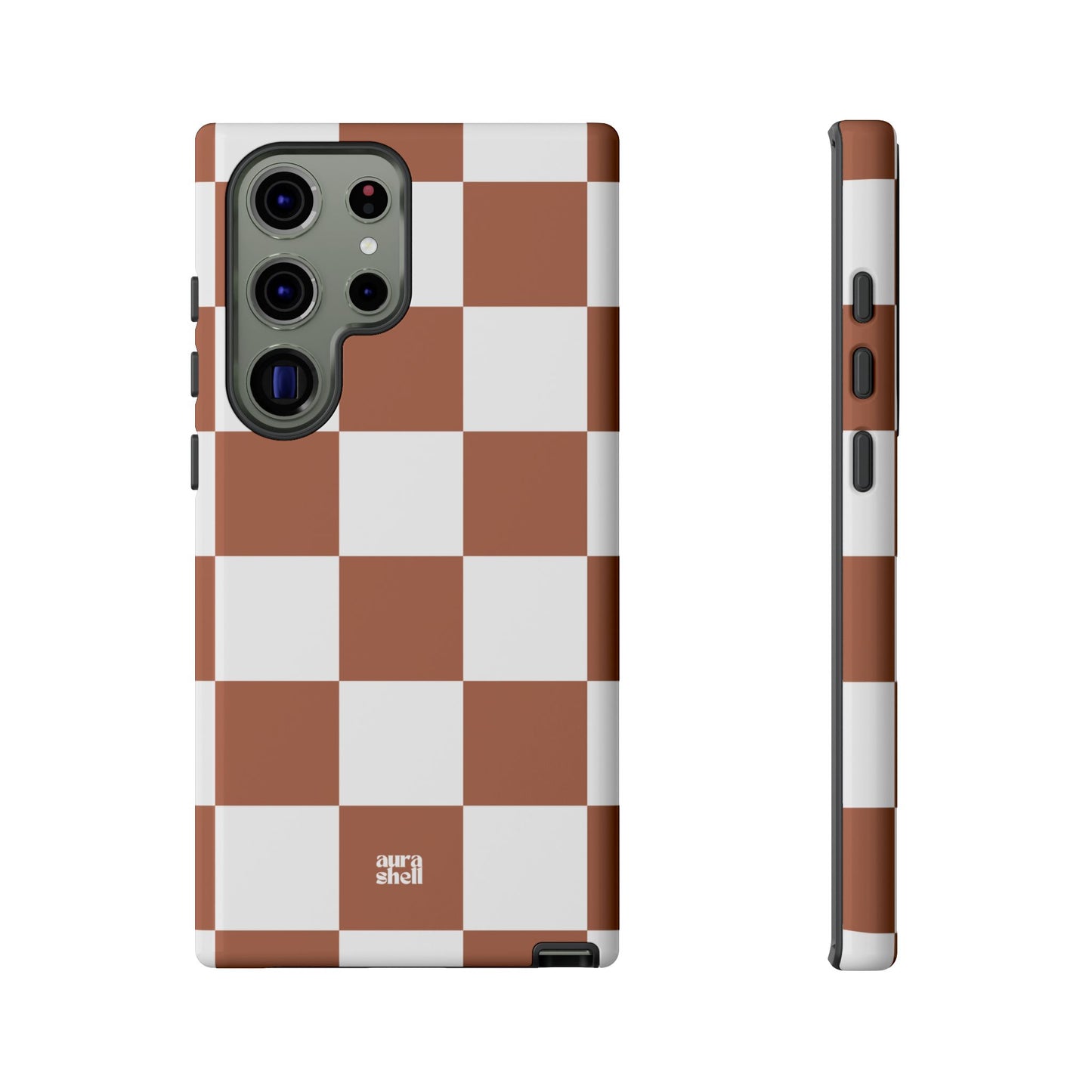 Checkers in Terracotta Samsung Galaxy Case