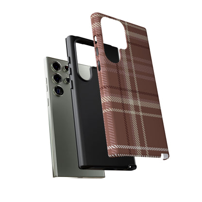 Plaid in Hazelnut Mocha Samsung Galaxy Case