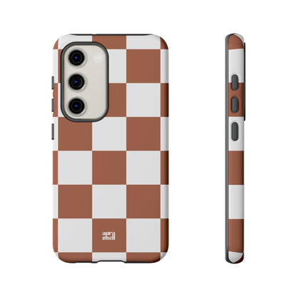 Checkers in Terracotta Samsung Galaxy Case