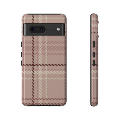 Plaid in Vanilla Iced Latte Google Pixel Case