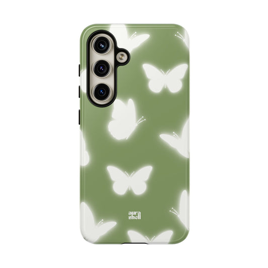 Butterflies in Matcha Samsung Galaxy Case