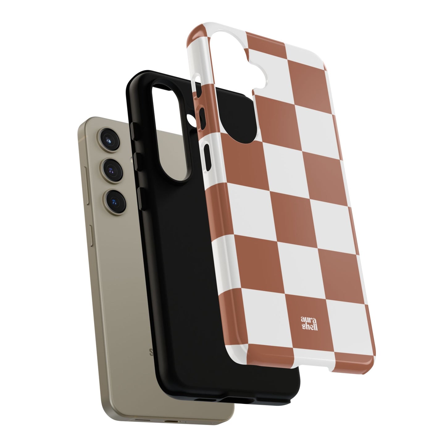 Checkers in Terracotta Samsung Galaxy Case