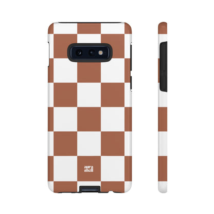 Checkers in Terracotta Samsung Galaxy Case