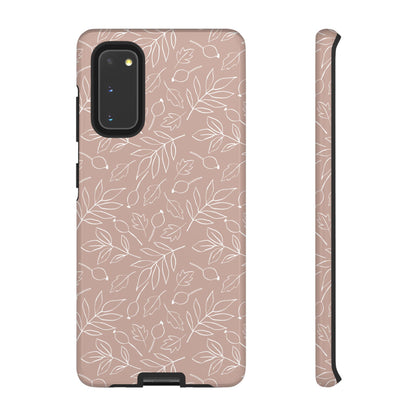 Falling Leaves in Vanilla Iced Latte Samsung Galaxy Case