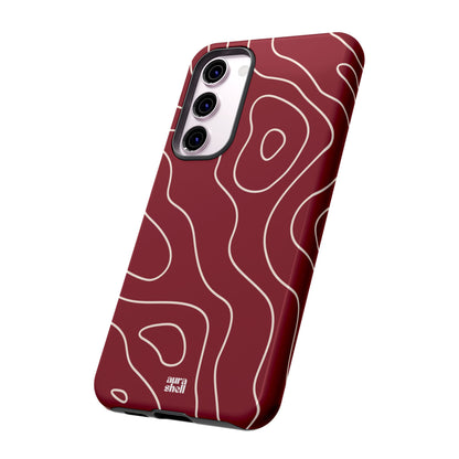 Minimalist in Red Wine Samsung Galaxy Case