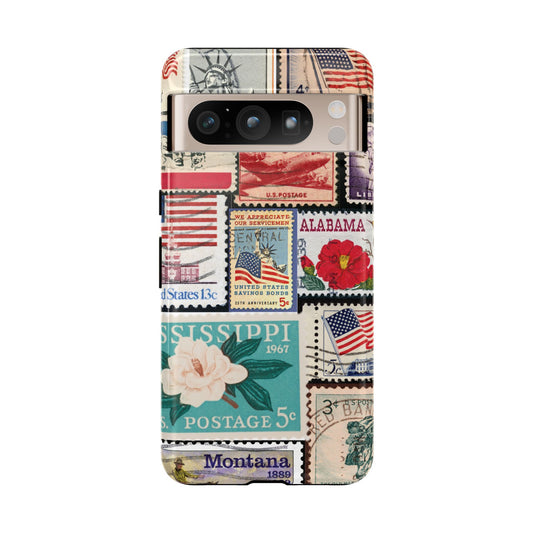 US Stamp Collection Google Pixel Case