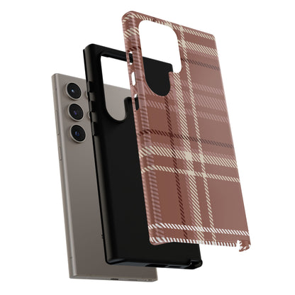 Plaid in Hazelnut Mocha Samsung Galaxy Case