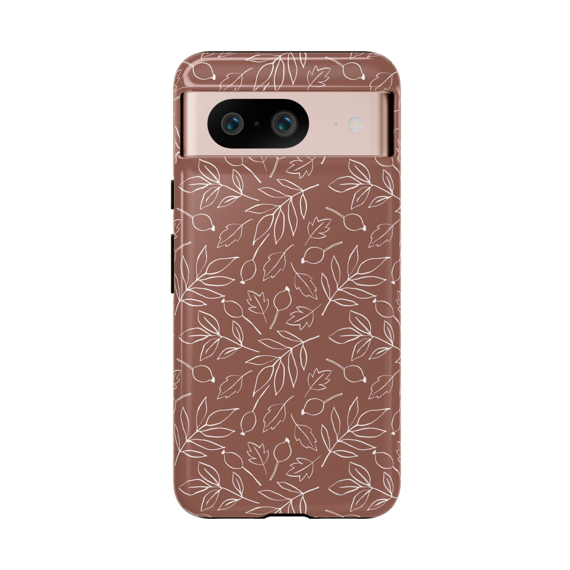 Falling Leaves in Hazelnut Mocha Google Pixel Case - Aura Shell