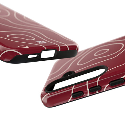 Minimalist in Red Wine Samsung Galaxy Case