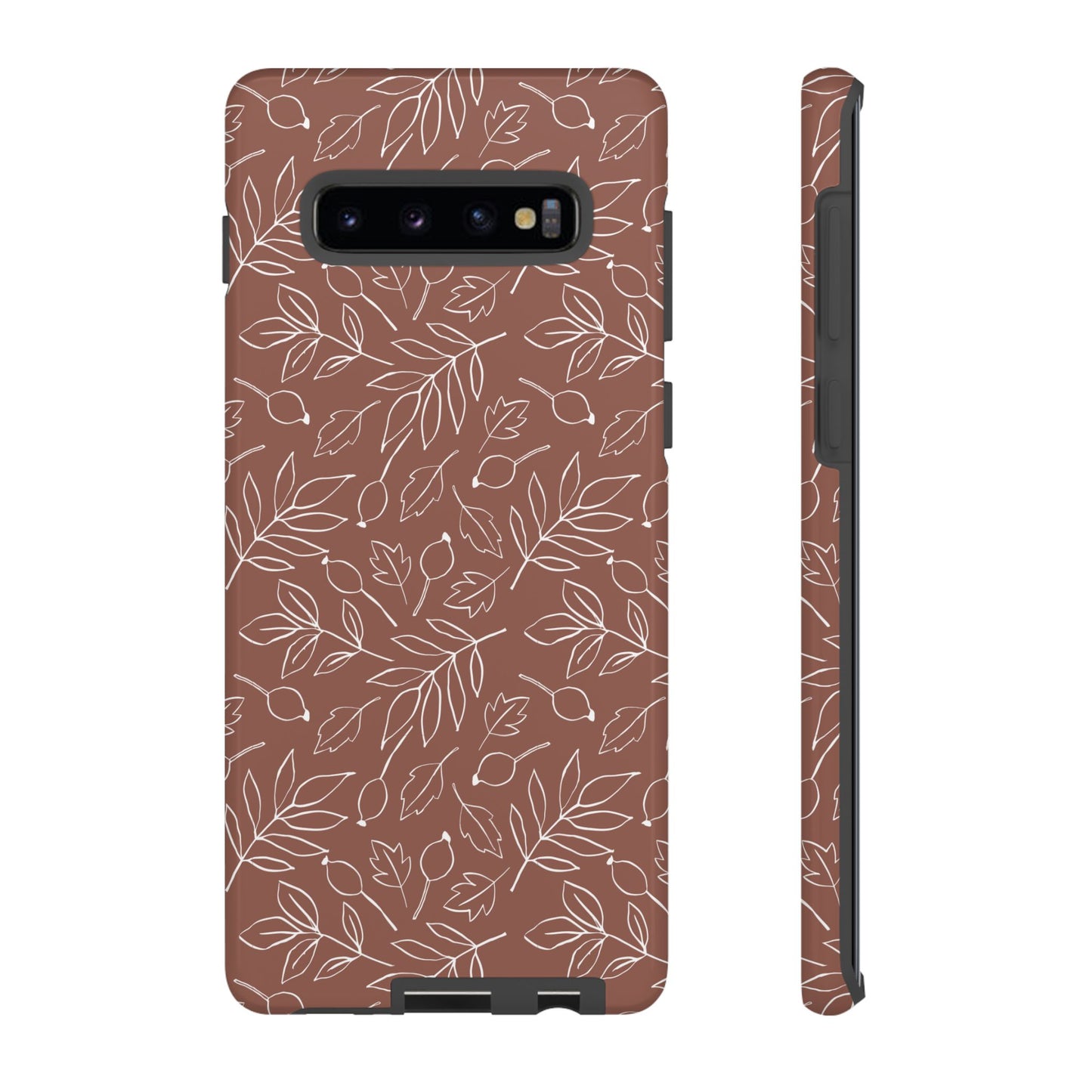 Falling Leaves in Hazelnut Mocha Samsung Galaxy Case