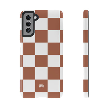 Checkers in Terracotta Samsung Galaxy Case