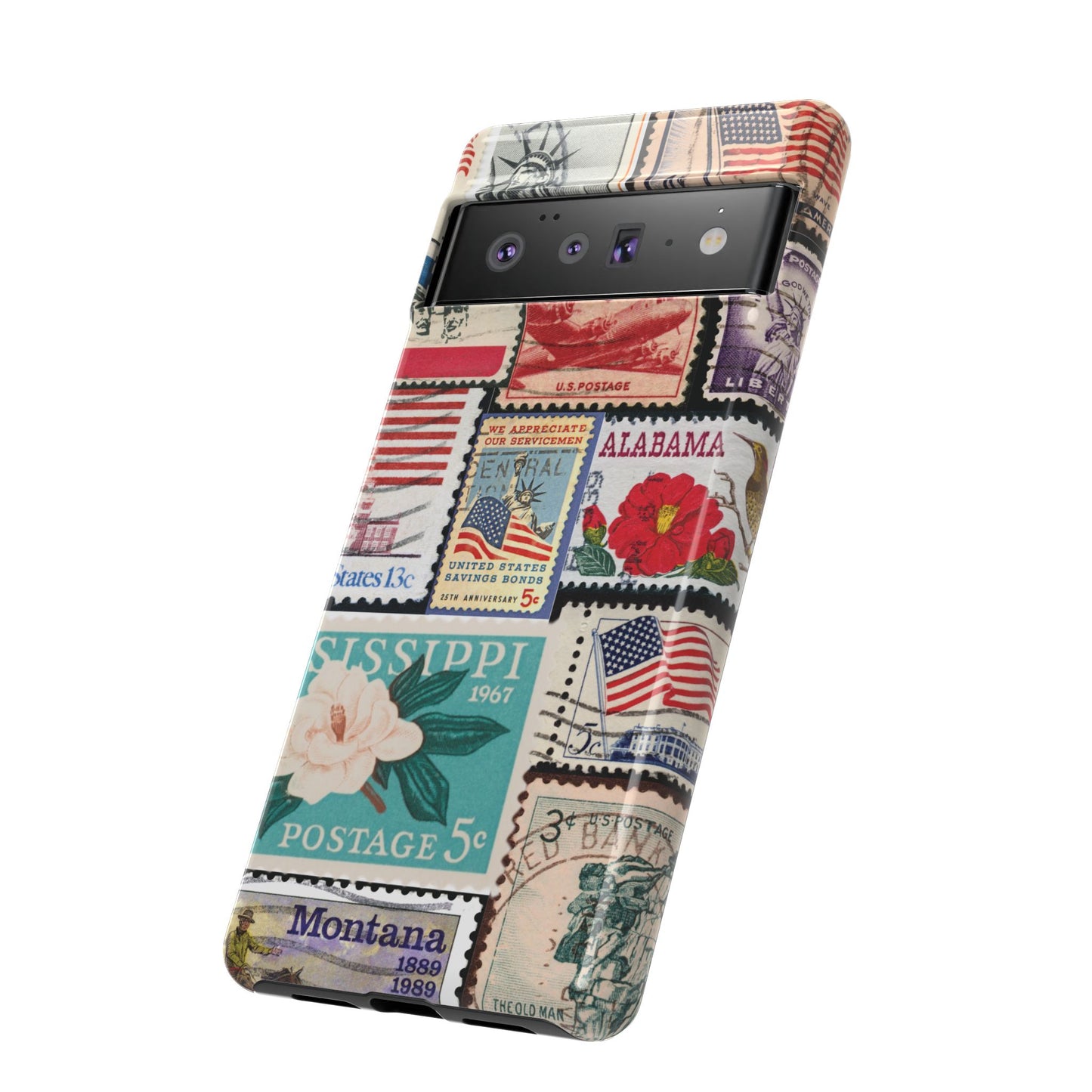 US Stamp Collection Google Pixel Case