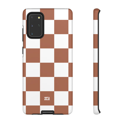 Checkers in Terracotta Samsung Galaxy Case