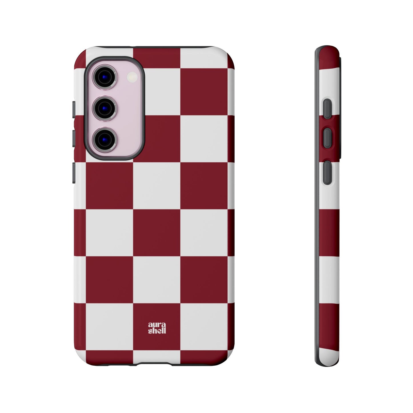 Checkers in Red Wine Samsung Galaxy Case