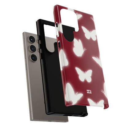 Butterflies in Red Wine Samsung Galaxy Case