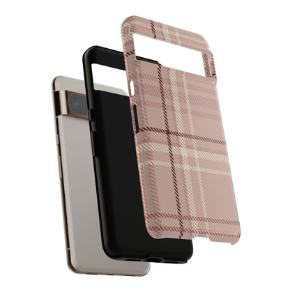 Plaid in Vanilla Iced Latte Google Pixel Case