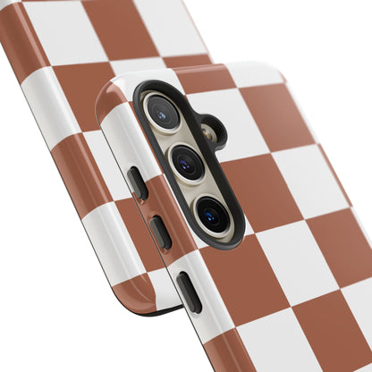 Checkers in Terracotta Samsung Galaxy Case