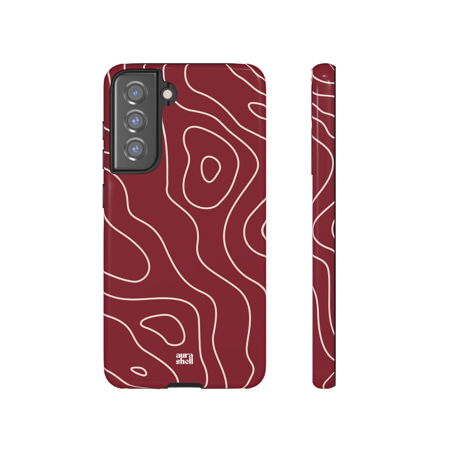 Minimalist in Red Wine Samsung Galaxy Case