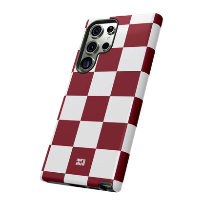 Checkers in Red Wine Samsung Galaxy Case