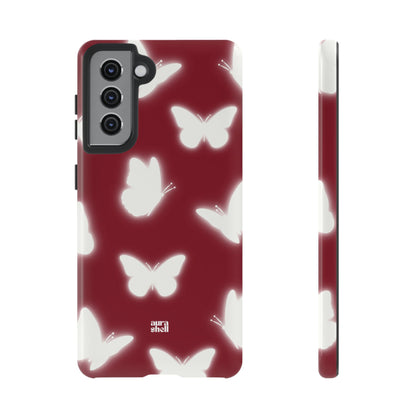 Butterflies in Red Wine Samsung Galaxy Case