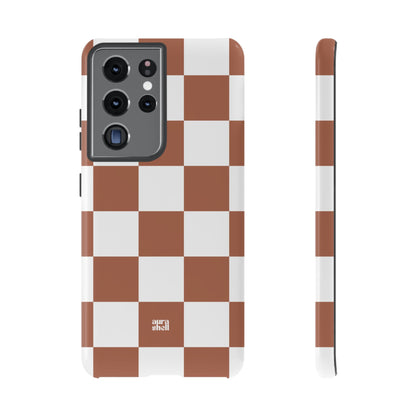 Checkers in Terracotta Samsung Galaxy Case