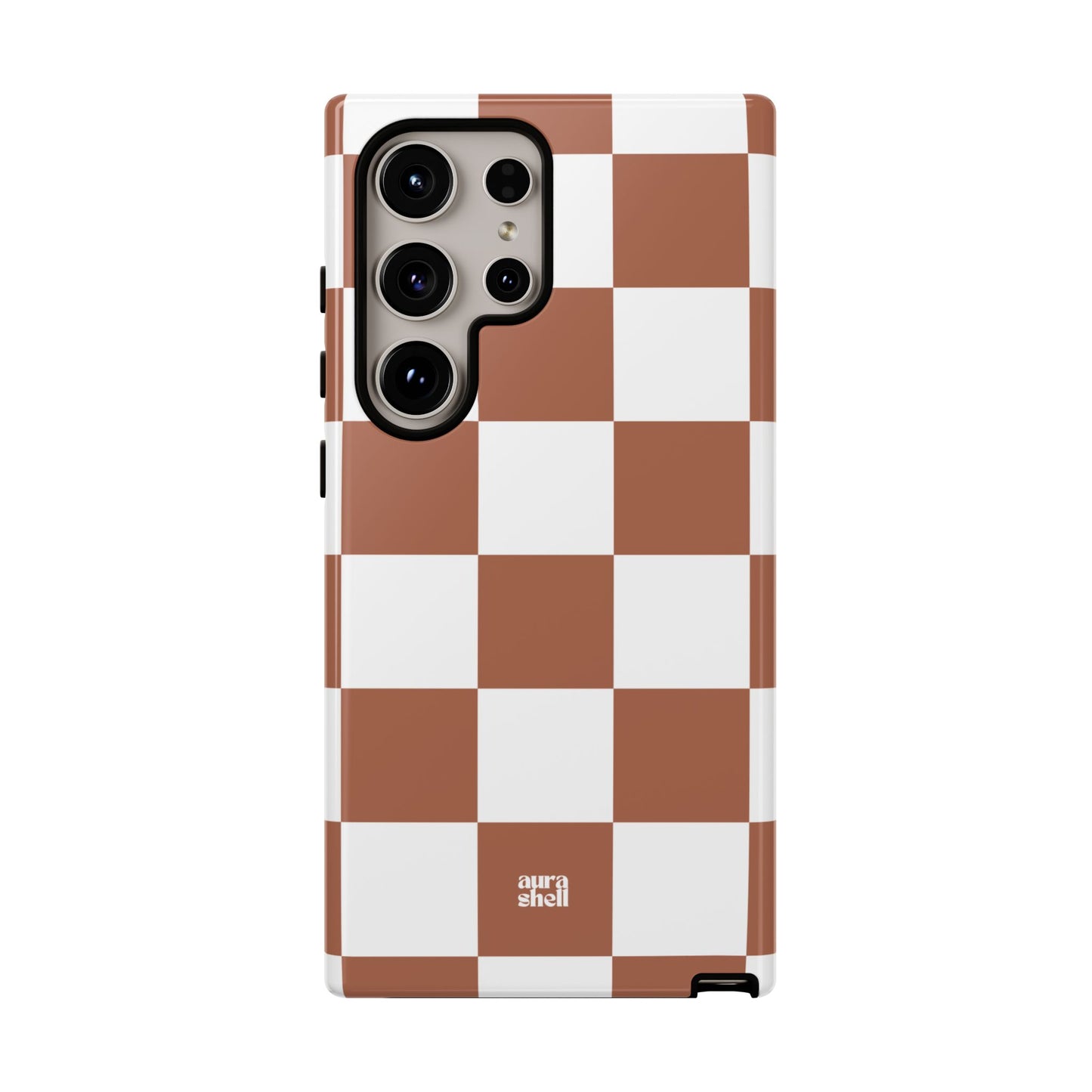 Checkers in Terracotta Samsung Galaxy Case