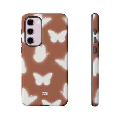 Butterflies in Terracotta Samsung Galaxy Case