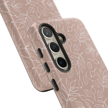 Falling Leaves in Vanilla Iced Latte Samsung Galaxy Case