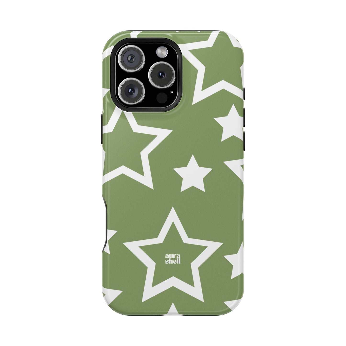 Stars in Matcha iPhone Case - Aura Shell