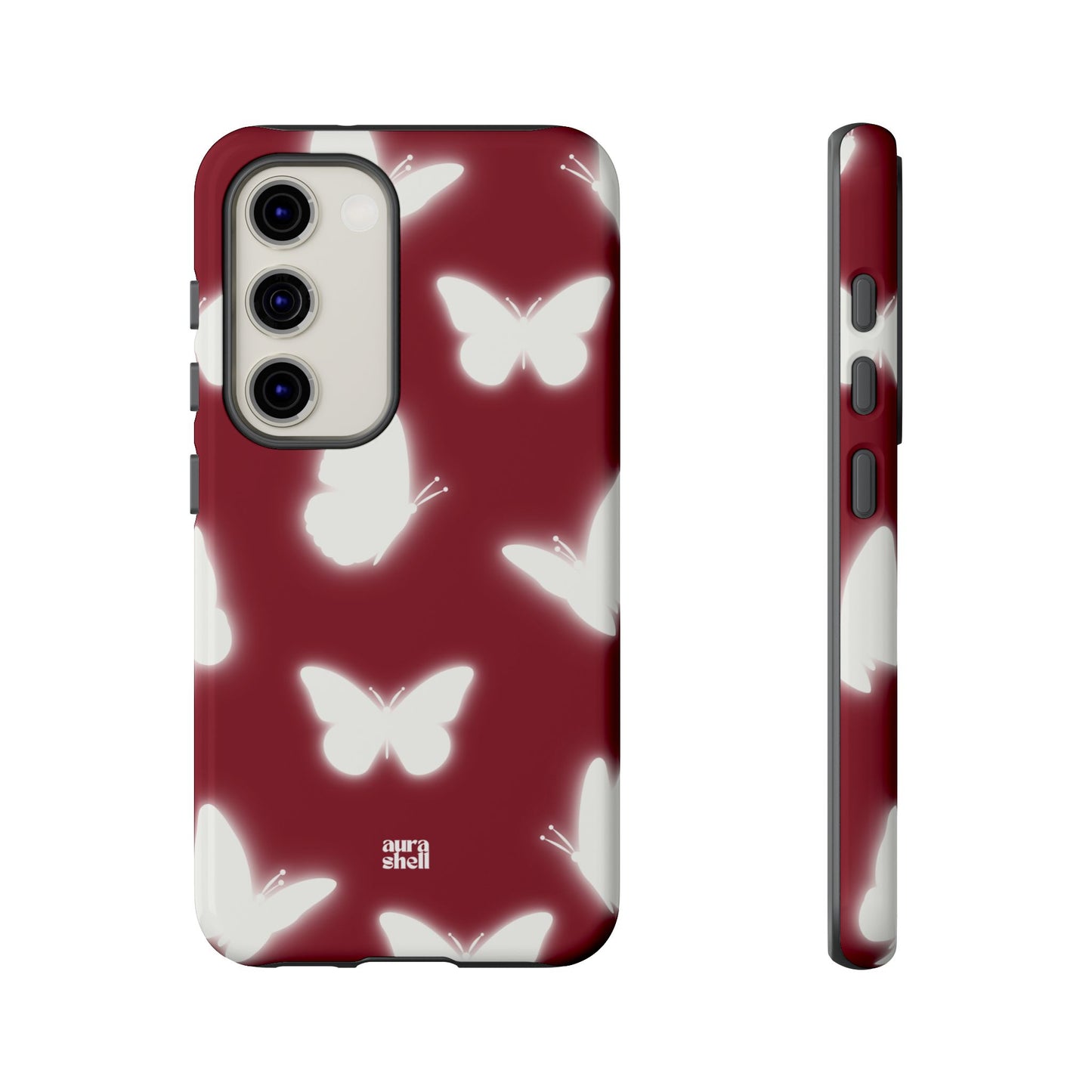 Butterflies in Red Wine Samsung Galaxy Case