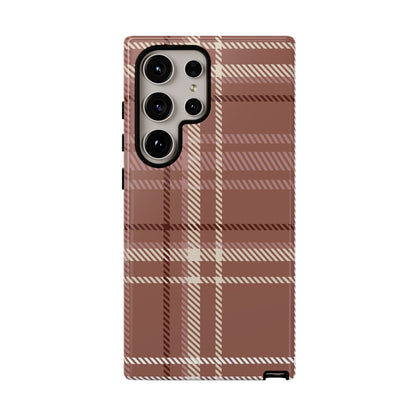 Plaid in Hazelnut Mocha Samsung Galaxy Case