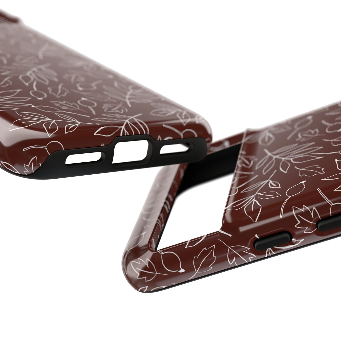 Falling Leaves in Black Coffee Google Pixel Case