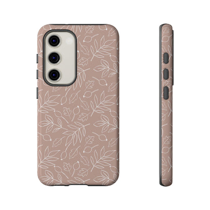 Falling Leaves in Vanilla Iced Latte Samsung Galaxy Case