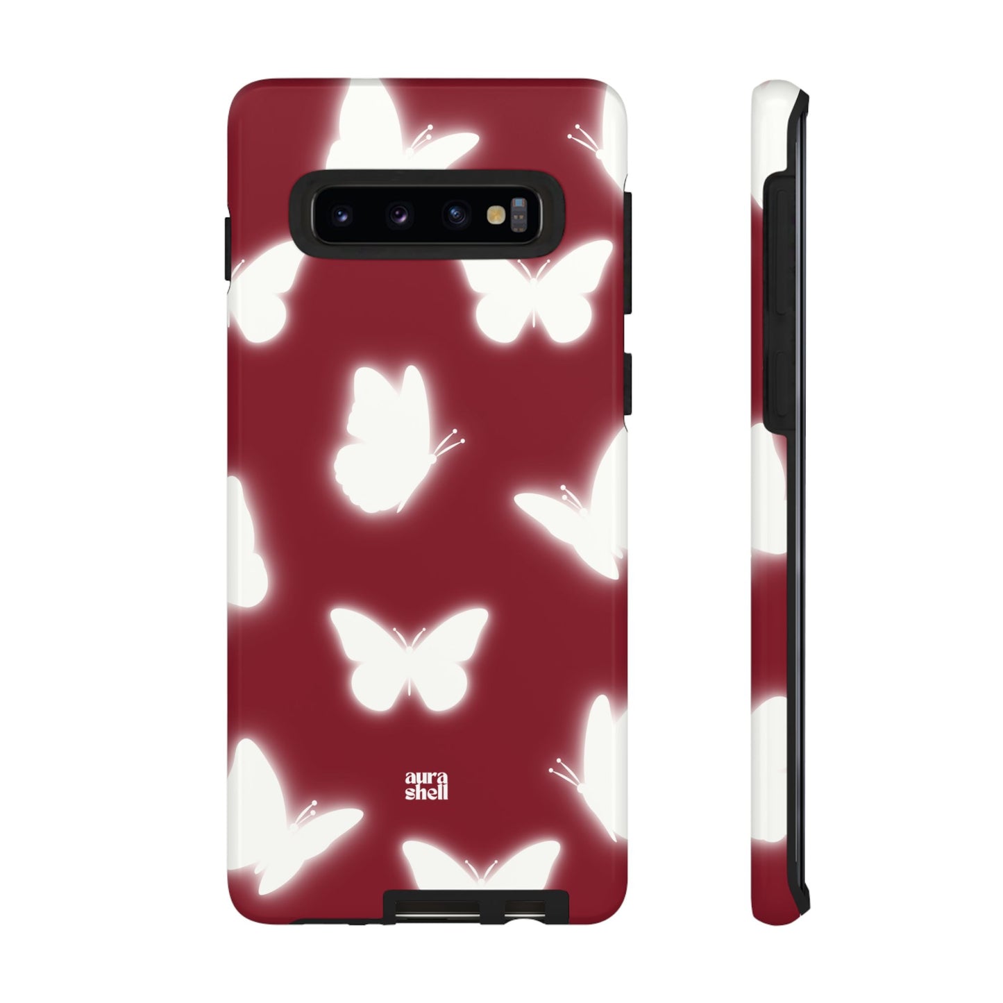 Butterflies in Red Wine Samsung Galaxy Case