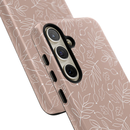 Falling Leaves in Vanilla Iced Latte Samsung Galaxy Case