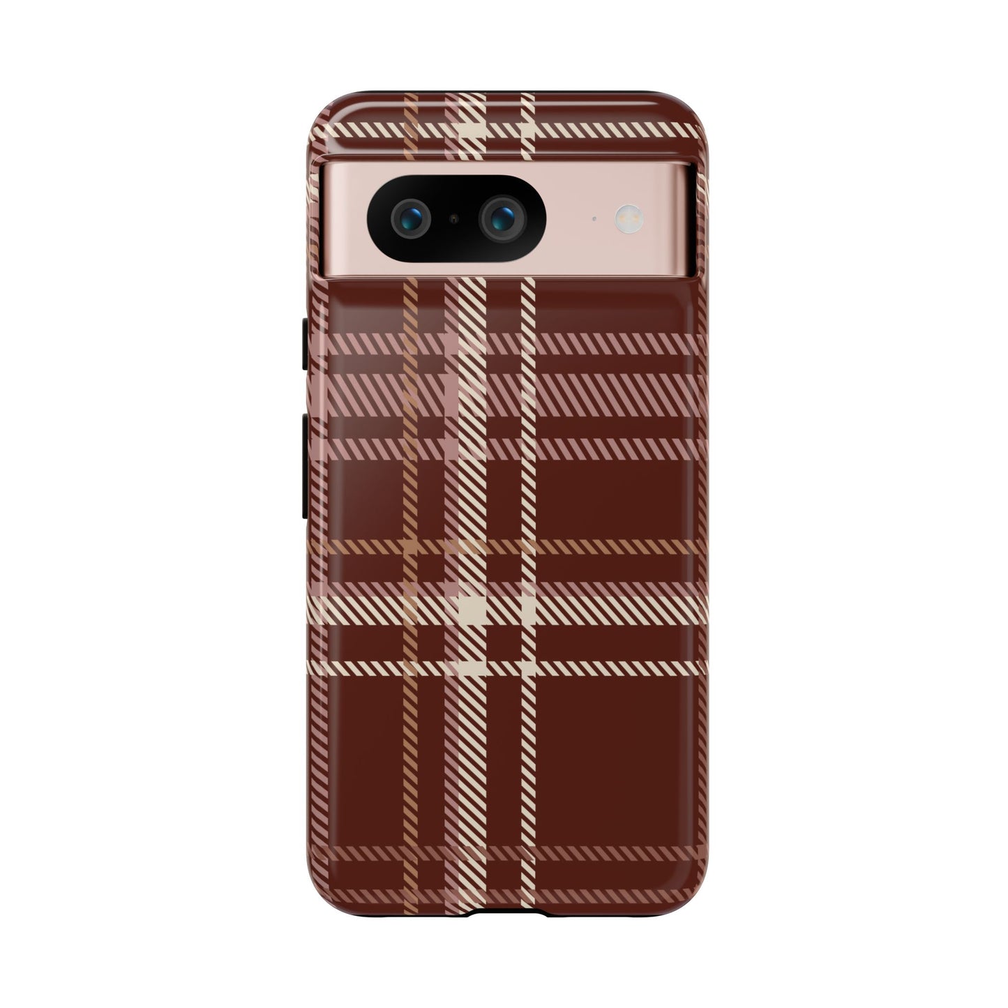 Plaid in Black Coffee Google Pixel Case