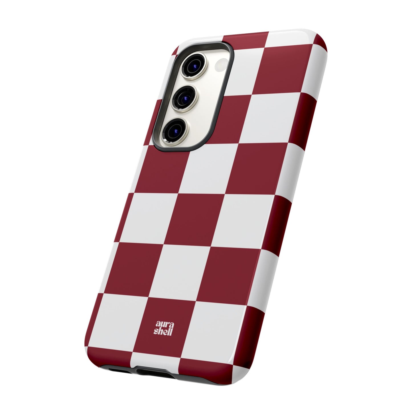 Checkers in Red Wine Samsung Galaxy Case