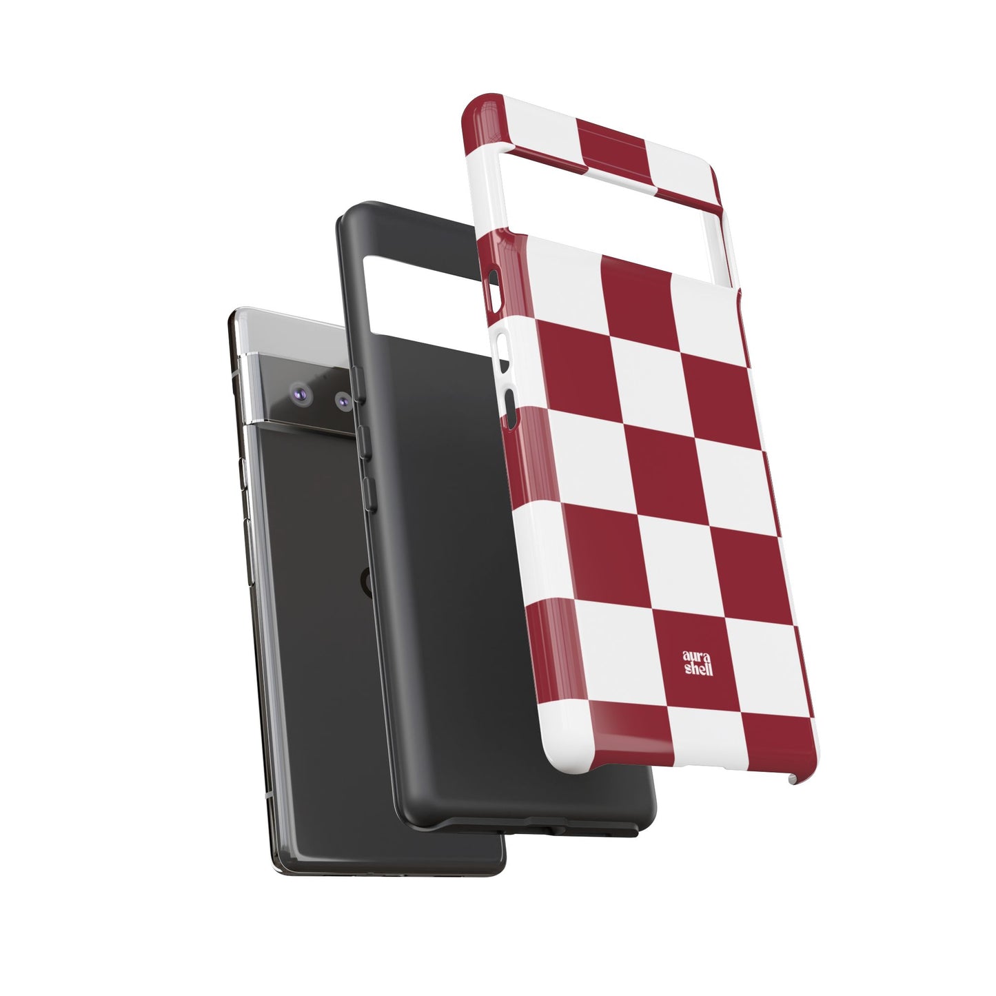 Checkers in Red Wine Google Pixel Case