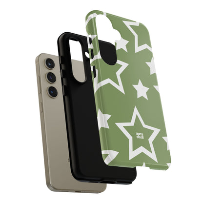 Stars in Matcha Samsung Galaxy Case