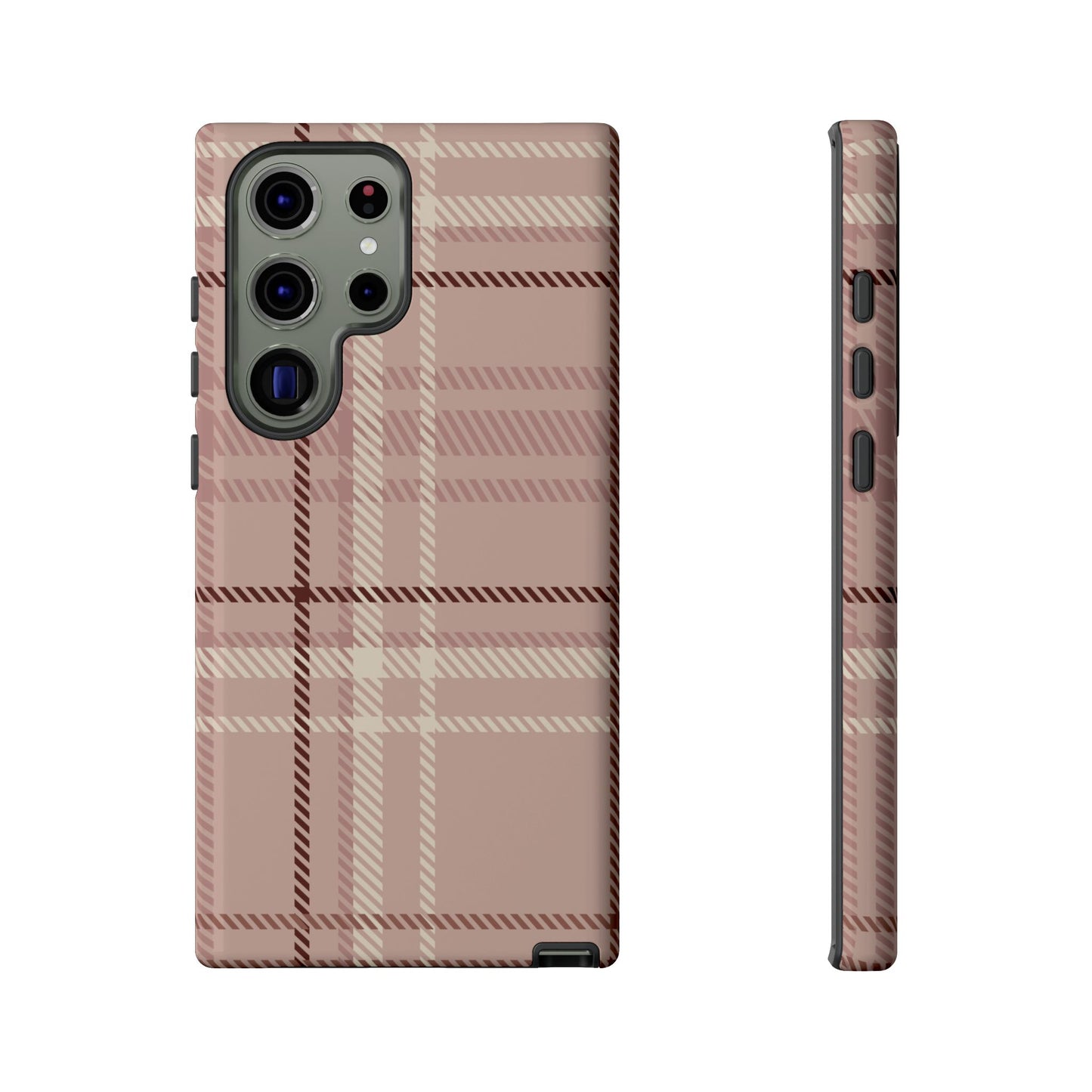 Plaid in Vanilla Iced Latte Samsung Galaxy Case