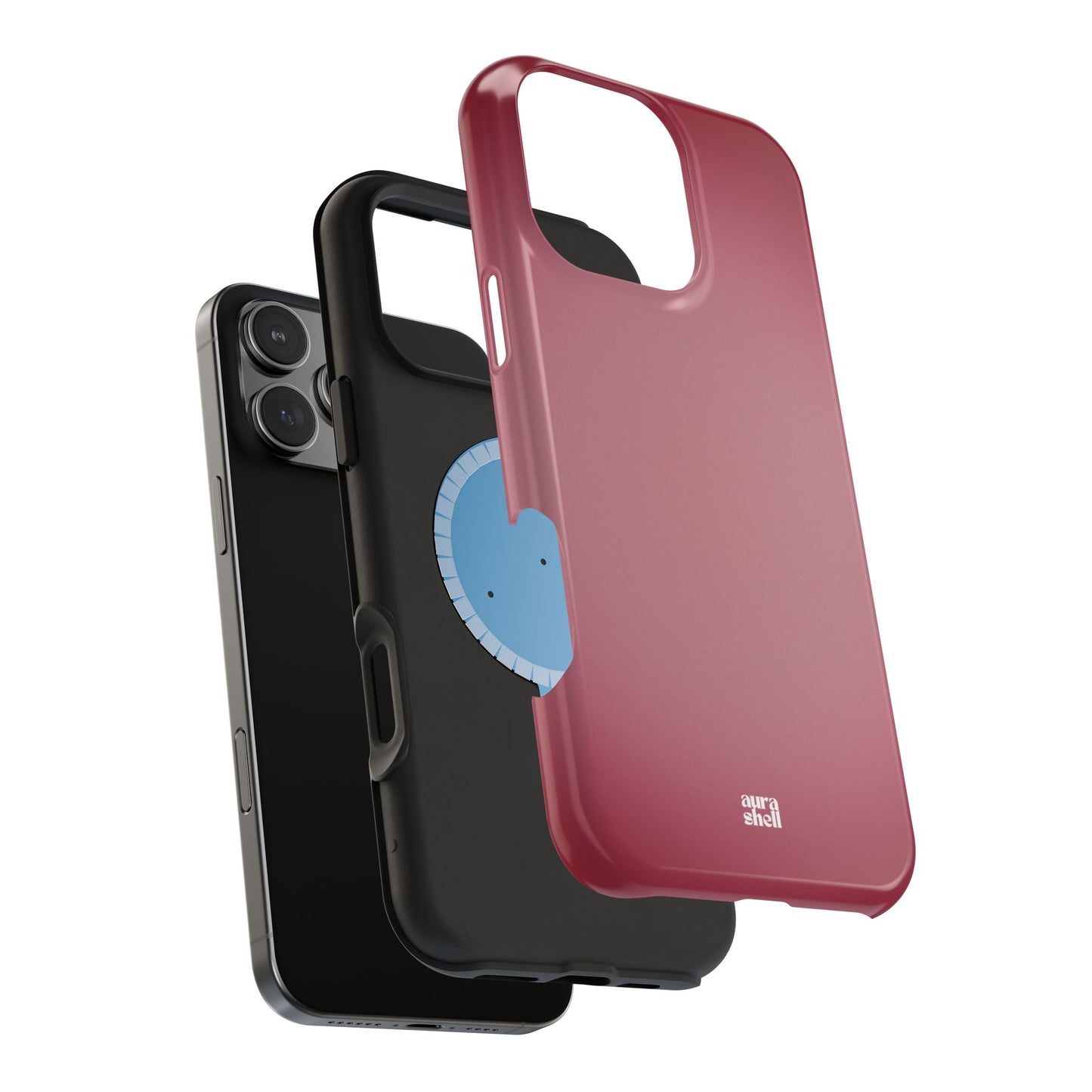 Shop Aura Shell Dual Layer Protective Cute Glossy Finish iPhone Case