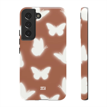 Butterflies in Terracotta Samsung Galaxy Case