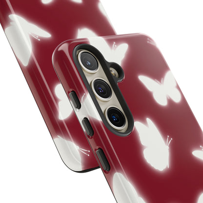 Butterflies in Red Wine Samsung Galaxy Case