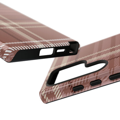 Plaid in Hazelnut Mocha Samsung Galaxy Case