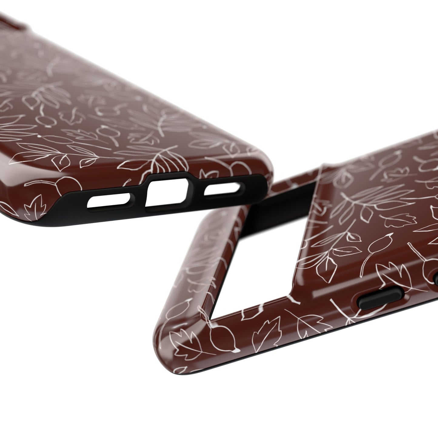 Falling Leaves in Black Coffee Google Pixel Case