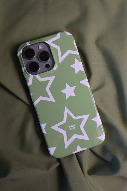 Stars in Matcha iPhone Case - Aura Shell