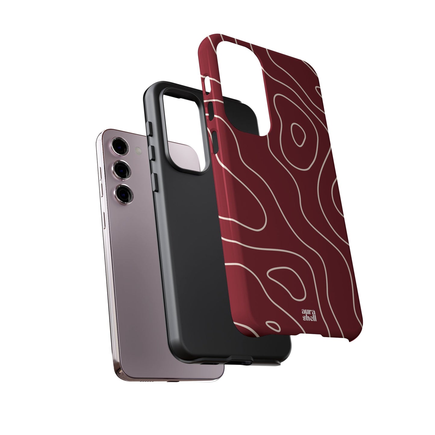 Minimalist in Red Wine Samsung Galaxy Case